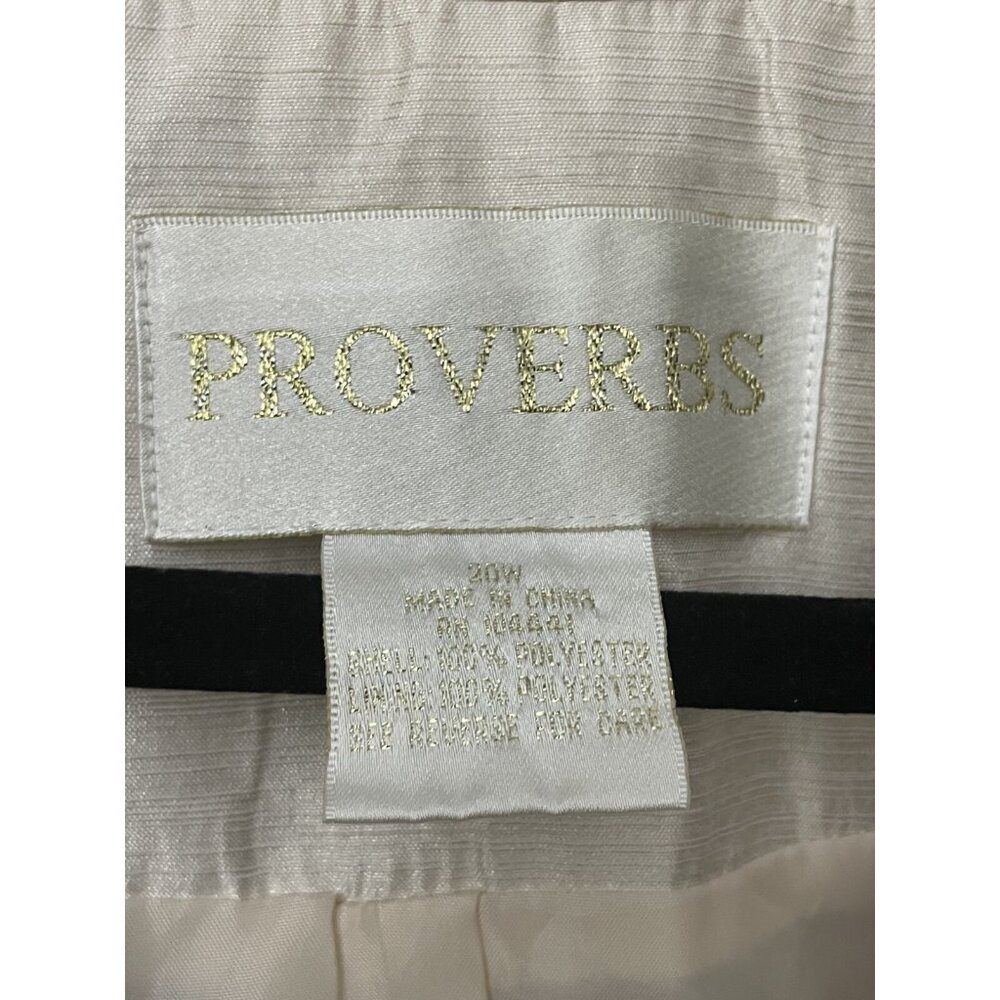 Proverbs Women's White Cream Three Button Blazer … - image 5